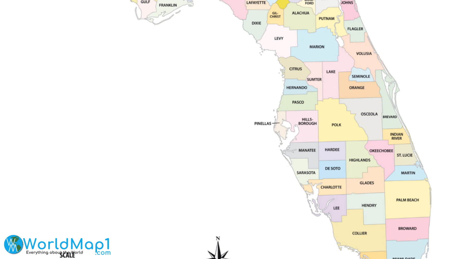 State Map of Florida